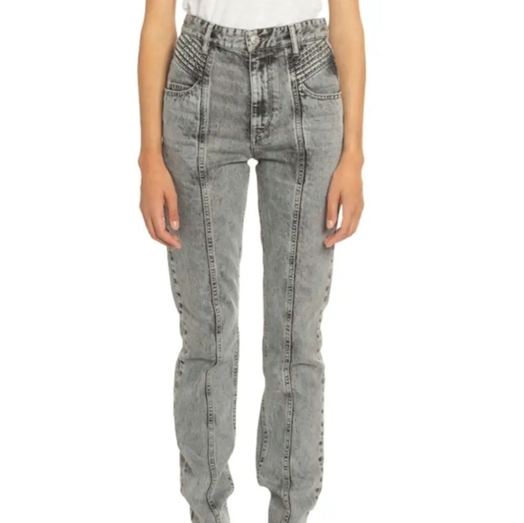 Isabel Marant Etoile Hominy High Waisted Jeans 40 - Picture 2 of 8